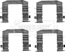 Borg & Beck BBK1540 - Комплектующие для колодок дискового тормоза avtokuzovplus.com.ua