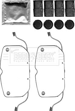 Borg & Beck BBK1550 - Комплектующие для колодок дискового тормоза autodnr.net