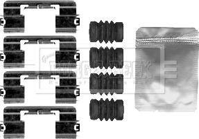 Borg & Beck BBK1579 - Комплектующие для колодок дискового тормоза avtokuzovplus.com.ua