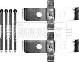 Borg & Beck BBK1580 - Комплектующие для колодок дискового тормоза avtokuzovplus.com.ua