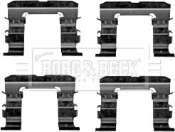 Borg & Beck BBK1582 - Комплектуючі, колодки дискового гальма autocars.com.ua