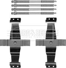 Borg & Beck BBK1589 - Комплектующие для колодок дискового тормоза avtokuzovplus.com.ua