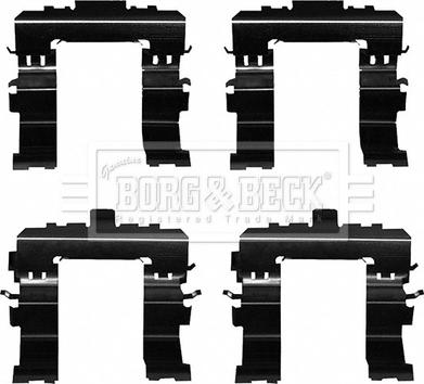 Borg & Beck BBK1622 - Комплектуючі, колодки дискового гальма autocars.com.ua