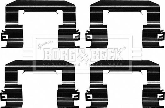 Borg & Beck BBK1623 - Комплектующие для колодок дискового тормоза avtokuzovplus.com.ua