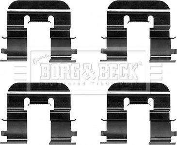 Borg & Beck BBK1626 - Комплектуючі, колодки дискового гальма autocars.com.ua