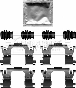 Borg & Beck BBK1658 - Комплектуючі, колодки дискового гальма autocars.com.ua