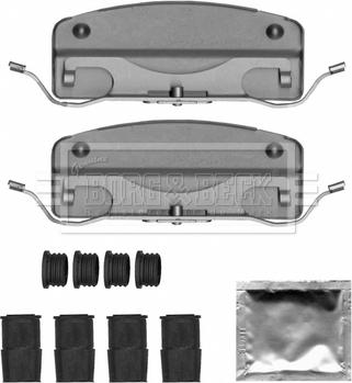 Borg & Beck BBK1666 - Комплектующие для колодок дискового тормоза autodnr.net