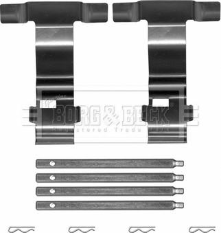 Borg & Beck BBK1667 - Комплектуючі, колодки дискового гальма autocars.com.ua