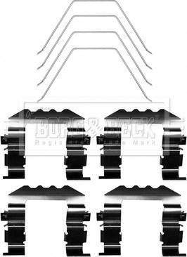 Borg & Beck BBK1670 - Комплектуючі, колодки дискового гальма autocars.com.ua