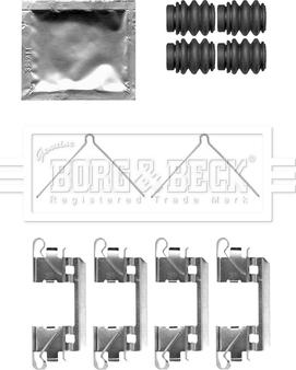 Borg & Beck BBK1692 - Комплектующие для колодок дискового тормоза avtokuzovplus.com.ua