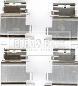 Borg & Beck BBK1733 - Комплектуючі, колодки дискового гальма autocars.com.ua