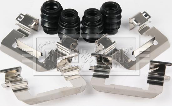 Borg & Beck BBK1748 - Комплектуючі, колодки дискового гальма autocars.com.ua