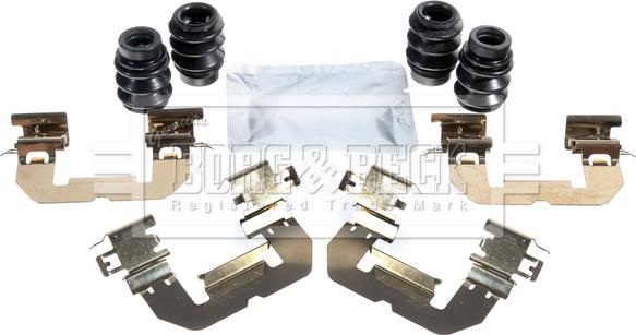 Borg & Beck BBK1768 - Комплектуючі, колодки дискового гальма autocars.com.ua