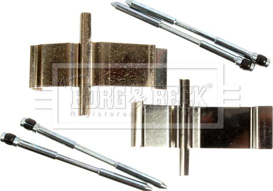 Borg & Beck BBK1773 - Комплектуючі, колодки дискового гальма autocars.com.ua