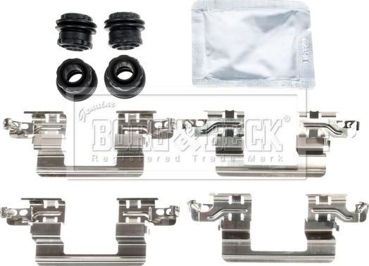 Borg & Beck BBK1775 - Комплектуючі, колодки дискового гальма autocars.com.ua