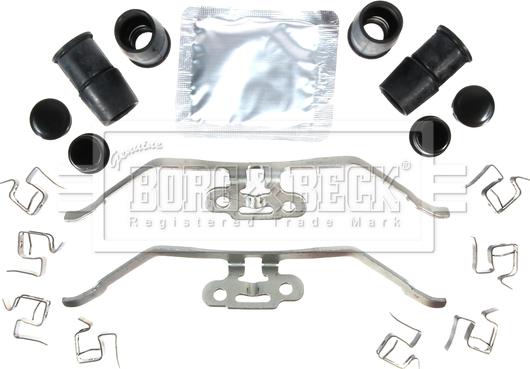 Borg & Beck BBK1781 - Комплектуючі, колодки дискового гальма autocars.com.ua