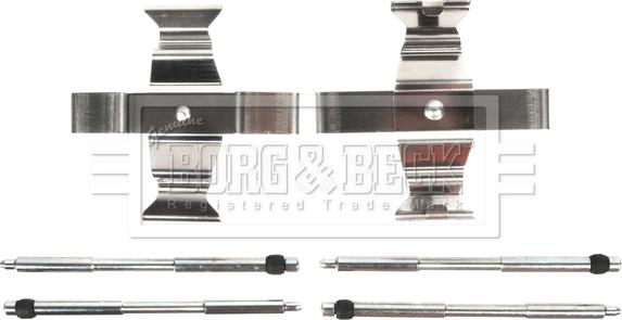 Borg & Beck BBK1782 - Комплектуючі, колодки дискового гальма autocars.com.ua