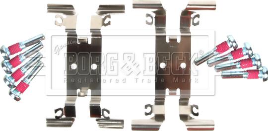 Borg & Beck BBK1784 - Комплектуючі, колодки дискового гальма autocars.com.ua