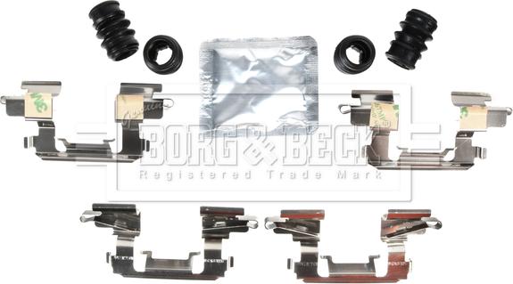 Borg & Beck BBK1786 - Комплектуючі, колодки дискового гальма autocars.com.ua