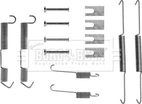 Borg & Beck BBK6005 - Комплектуючі, барабанний гальмівний механізм autocars.com.ua