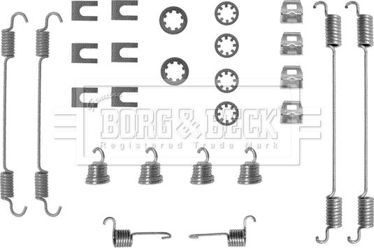 Borg & Beck BBK6009 - Комплектуючі, барабанний гальмівний механізм autocars.com.ua