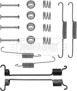 Borg & Beck BBK6067 - Комплектуючі, барабанний гальмівний механізм autocars.com.ua