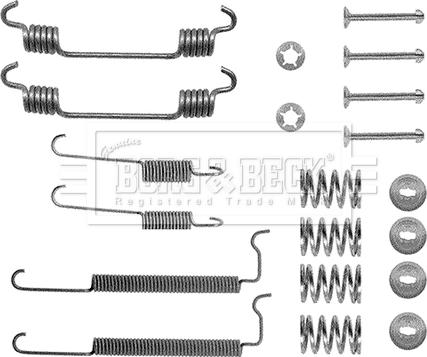 Borg & Beck BBK6075 - Комплектуючі, барабанний гальмівний механізм autocars.com.ua