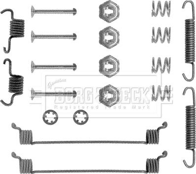 Borg & Beck BBK6086 - Комплектуючі, барабанний гальмівний механізм autocars.com.ua