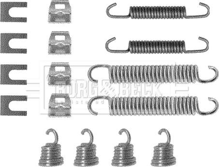 Borg & Beck BBK6090 - Комплектуючі, барабанний гальмівний механізм autocars.com.ua