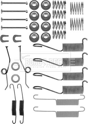 Borg & Beck BBK6110 - Комплектуючі, барабанний гальмівний механізм autocars.com.ua