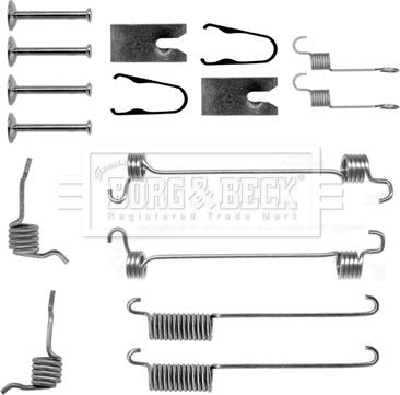 Borg & Beck BBK6135 - Комплектующие, барабанный тормозной механизм autodnr.net