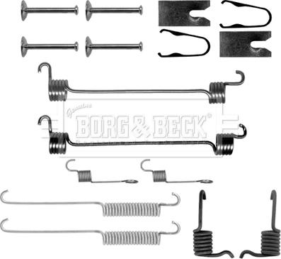 Borg & Beck BBK6140 - Комплектуючі, барабанний гальмівний механізм autocars.com.ua