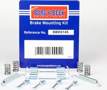 Borg & Beck BBK6145 - Комплектуючі, гальмівна система autocars.com.ua