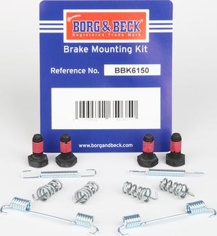 Borg & Beck BBK6150 - Комплектующие, стояночная тормозная система autodnr.net
