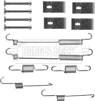 Borg & Beck BBK6161 - Комплектуючі, барабанний гальмівний механізм autocars.com.ua