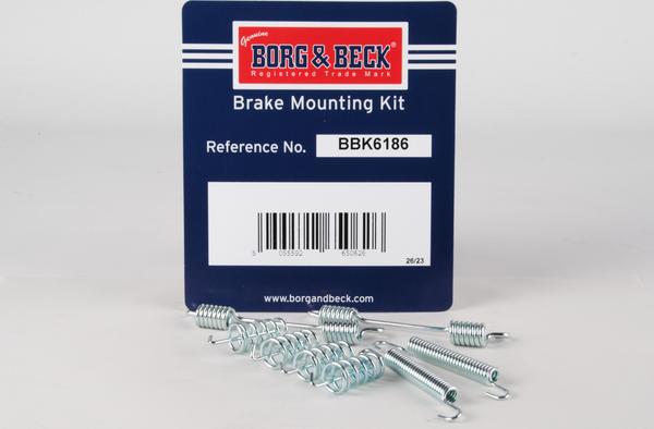 Borg & Beck BBK6186 - Комплектуючі, гальмівна система autocars.com.ua
