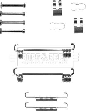 Borg & Beck BBK6189 - Комплектуючі, гальмівна система autocars.com.ua