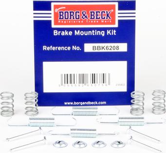 Borg & Beck BBK6208 - Комплектующие, стояночная тормозная система autodnr.net