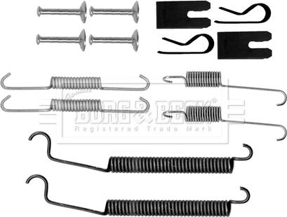 Borg & Beck BBK6218 - Комплектуючі, барабанний гальмівний механізм autocars.com.ua