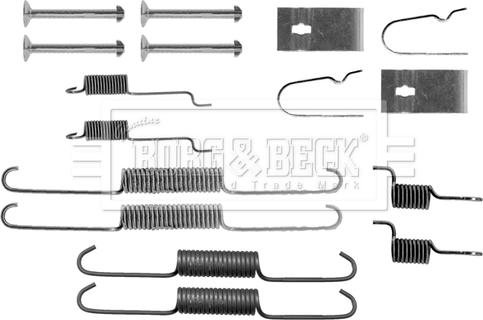 Borg & Beck BBK6220 - Комплектуючі, барабанний гальмівний механізм autocars.com.ua