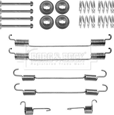 Borg & Beck BBK6238 - Комплектуючі, барабанний гальмівний механізм autocars.com.ua