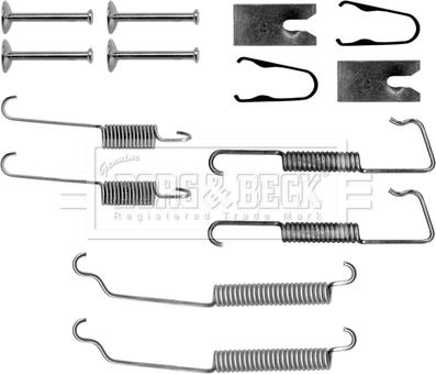 Borg & Beck BBK6256 - Комплектуючі, барабанний гальмівний механізм autocars.com.ua