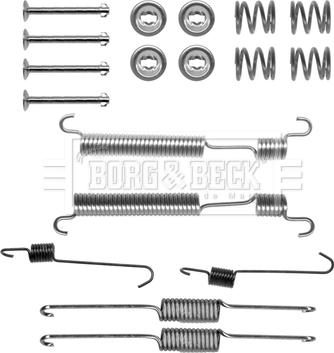 Borg & Beck BBK6268 - Комплектуючі, барабанний гальмівний механізм autocars.com.ua