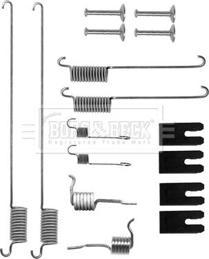 Borg & Beck BBK6275 - Комплектуючі, барабанний гальмівний механізм autocars.com.ua