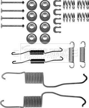 Borg & Beck BBK6317 - Комплектуючі, барабанний гальмівний механізм autocars.com.ua