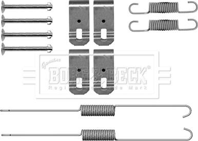 Borg & Beck BBK6319 - Комплектуючі, барабанний гальмівний механізм autocars.com.ua