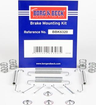 Borg & Beck BBK6320 - Комплектующие, стояночная тормозная система autodnr.net