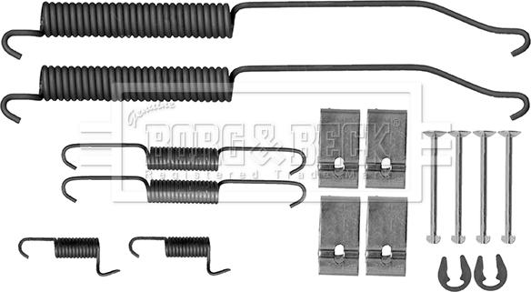 Borg & Beck BBK6338 - Комплектуючі, барабанний гальмівний механізм autocars.com.ua
