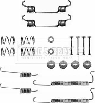 Borg & Beck BBK6351 - Комплектуючі, барабанний гальмівний механізм autocars.com.ua