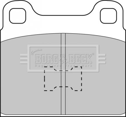 Borg & Beck BBP1001 - Гальмівні колодки, дискові гальма autocars.com.ua